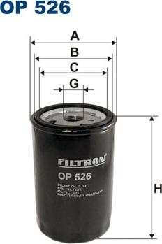 Filtron OP526 - Eļļas filtrs adetalas.lv