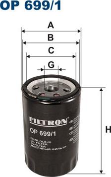 Filtron OP699/1 - Eļļas filtrs adetalas.lv