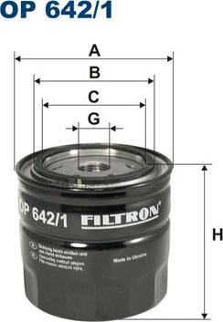 Filtron OP642/1 - Eļļas filtrs adetalas.lv