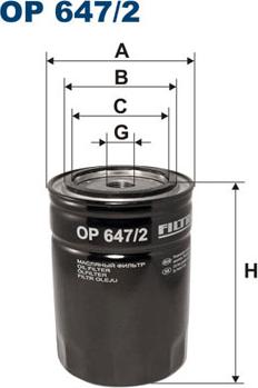 Filtron OP647/2 - Eļļas filtrs adetalas.lv