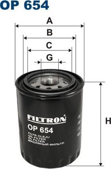 Filtron OP654 - Eļļas filtrs adetalas.lv