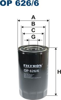 Filtron OP626/6 - Eļļas filtrs adetalas.lv