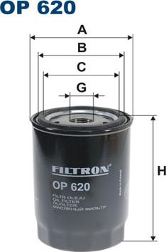 Filtron OP620 - Eļļas filtrs adetalas.lv