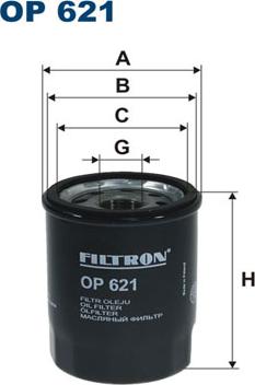 Filtron OP621 - Eļļas filtrs adetalas.lv