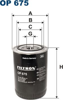 Filtron OP675 - Eļļas filtrs adetalas.lv