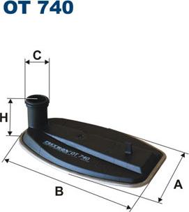 Filtron OT740 - Hidrofiltrs, Automātiskā pārnesumkārba adetalas.lv