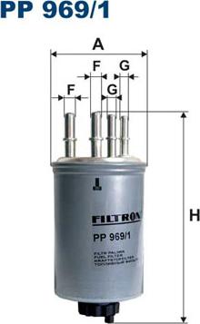 Filtron PP969/1 - Degvielas filtrs adetalas.lv