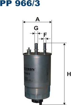 Filtron PP966/3 - Degvielas filtrs adetalas.lv