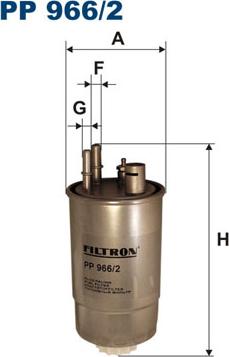 Filtron PP966/2 - Degvielas filtrs adetalas.lv