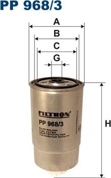 Filtron PP968/3 - Degvielas filtrs adetalas.lv