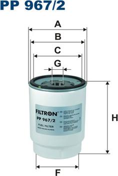 Filtron PP967/2 - Degvielas filtrs adetalas.lv