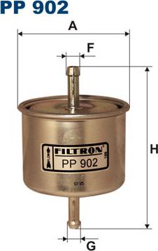 Filtron PP902 - Degvielas filtrs adetalas.lv