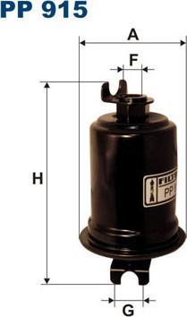 Filtron PP915 - Degvielas filtrs adetalas.lv