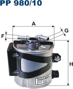 Filtron PP980/10 - Degvielas filtrs adetalas.lv