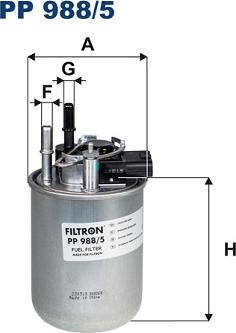 Filtron PP988/5 - Degvielas filtrs adetalas.lv