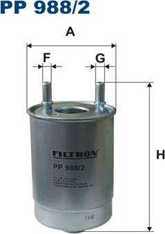 Filtron PP988/2 - Degvielas filtrs adetalas.lv