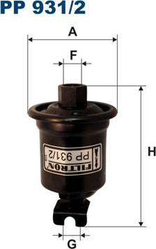 Filtron PP931/2 - Degvielas filtrs adetalas.lv