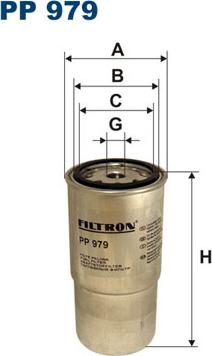 Filtron PP979 - Degvielas filtrs adetalas.lv