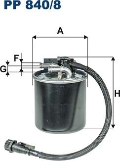 Filtron PP840/8 - Degvielas filtrs adetalas.lv