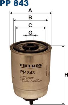 Filtron PP843 - Degvielas filtrs adetalas.lv