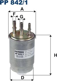 Filtron PP 842/1 - Degvielas filtrs adetalas.lv