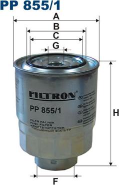 Filtron PP855/1 - Degvielas filtrs adetalas.lv