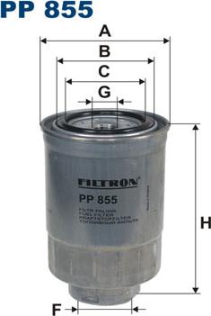 Filtron PP855 - Degvielas filtrs adetalas.lv