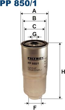 Filtron PP850/1 - Degvielas filtrs adetalas.lv