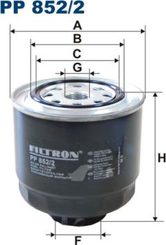 Filtron PP852/2 - Degvielas filtrs adetalas.lv