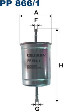 Filtron PP866/1 - Degvielas filtrs adetalas.lv