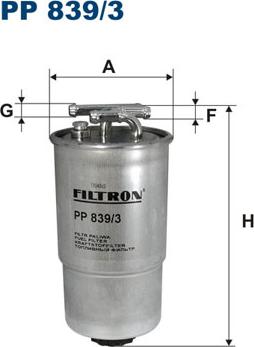 Filtron PP839/3 - Degvielas filtrs adetalas.lv