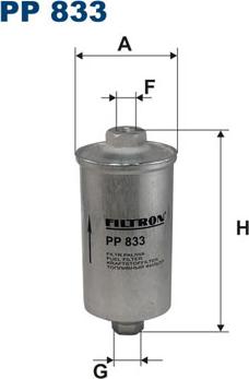 Filtron PP833 - Degvielas filtrs adetalas.lv