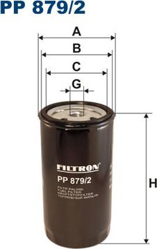 Filtron PP879/2 - Degvielas filtrs adetalas.lv