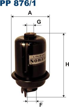 Filtron PP876/1 - Degvielas filtrs adetalas.lv