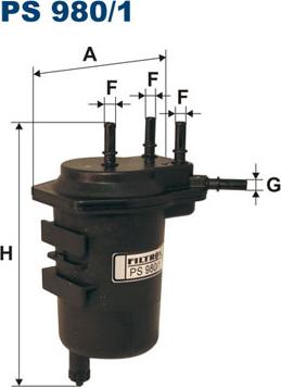 Filtron PS980/1 - Degvielas filtrs adetalas.lv