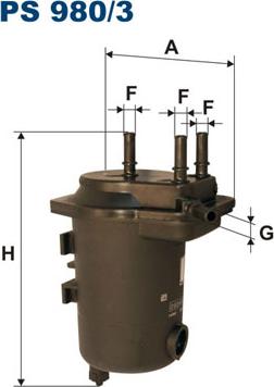 Filtron PS980/3 - Degvielas filtrs adetalas.lv