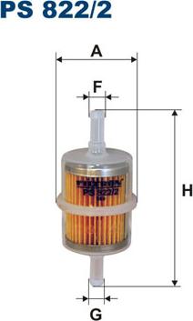 Filtron PS822/2 - Degvielas filtrs adetalas.lv