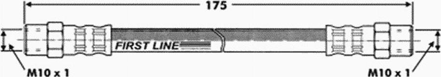 First Line FBH 6630 - Bremžu šļūtene adetalas.lv