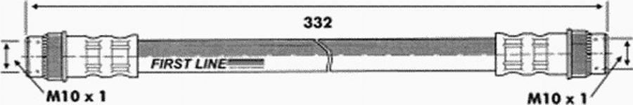 First Line FBH 6214 - Bremžu šļūtene adetalas.lv