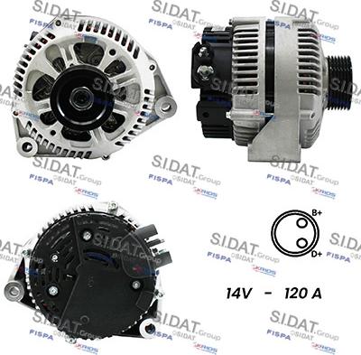 Fispa A12VA0802A2 - Ģenerators adetalas.lv