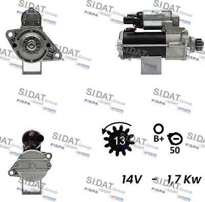 Fispa S12BH0450A2 - Starteris adetalas.lv