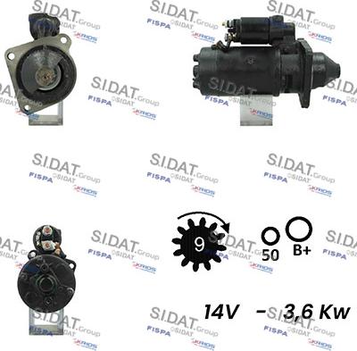 Fispa S12BH0182A2 - Starteris adetalas.lv