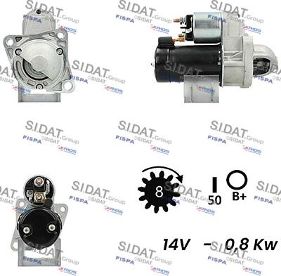 Fispa S12HY0434A2 - Starteris adetalas.lv