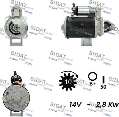 Fispa S12LU0123A2 - Starteris adetalas.lv