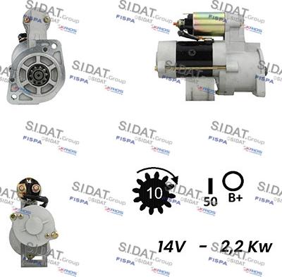 Fispa S12MH0211A2 - Starteris adetalas.lv