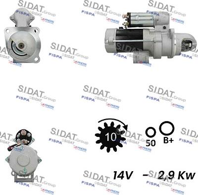 Fispa S12NK0355A2 - Starteris adetalas.lv