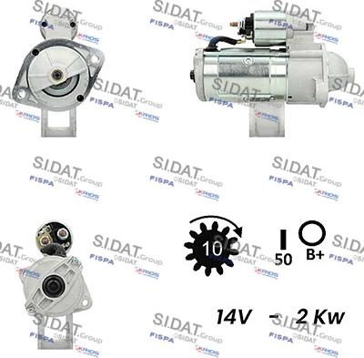 Fispa S12VA0024A2 - Starteris adetalas.lv