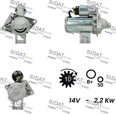 Fispa S12VA0021A2 - Starteris adetalas.lv