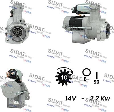 Fispa S12VA0174A2 - Starteris adetalas.lv