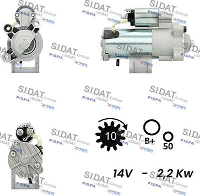 Fispa S12VS0481A2 - Starteris adetalas.lv